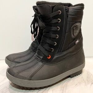 New! Pajar Selma Waterproof Black Duck Boot 9